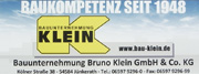 Bandenwerbung Bauunternehmung Bruno Klein GmbH